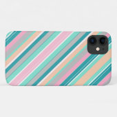 Pastel Positive Vibes Stripes iPhone 11 Fall Case-Mate iPhone Hülle (Rückseite (Horizontal))