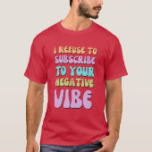 Pastel POSITIVE VIBES T-Shirt (Vorderseite)