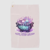 Pastel Potion Cauldron Golfhandtuch (Vorderseite)