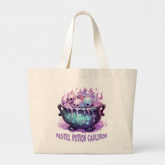 Pastel Potion Cauldron Jumbo Stoffbeutel (Vorne)