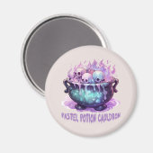 Pastel Potion Cauldron Magnet (Vorderseite/Rückseite)
