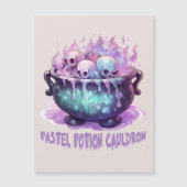 Pastel Potion Cauldron Magnetkarte (Vorderseite)