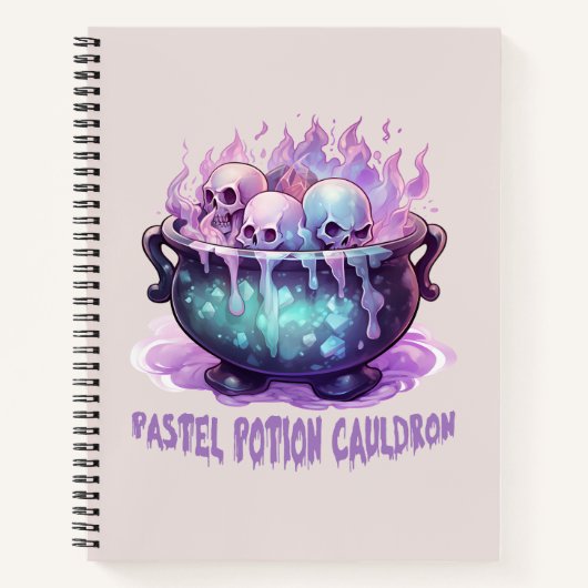 Pastel Potion Cauldron Notizblock (Vorderseite)