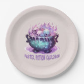 Pastel Potion Cauldron Pappteller (Vorderseite)