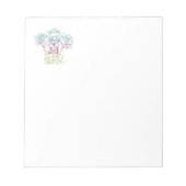 Pastel Praying Angel Notizblock (Vorderseite)