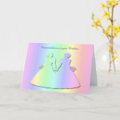 Pastel Pride Gay Wedding Card für Brides Karte (Gelbe Blume)