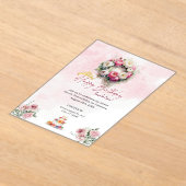 Pastel Princess 15 Quinceañera Birthday Einladung (Ablage )