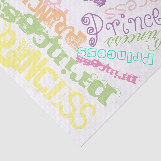 Pastel Princess Personalisiert Rainbow Sherbert Seidenpapier (Ausschnitt)