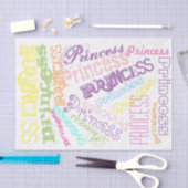 Pastel Princess Personalisiert Rainbow Sherbert Seidenpapier (Handwerk)