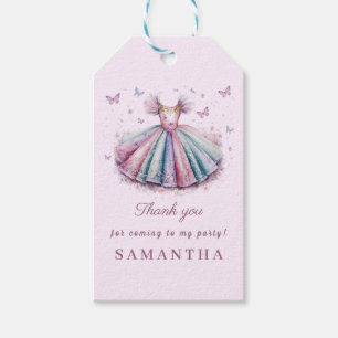 Pastel-Prinzessin zum 1. Geburtstag Geschenkanhänger
