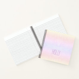 Pastel Prism Personalisiertes Notebook Notizblock