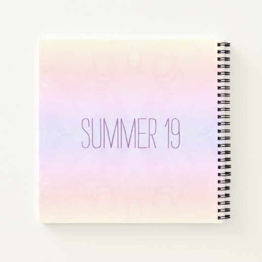 Pastel Prism Personalisiertes Notebook Notizblock (Rückseite)