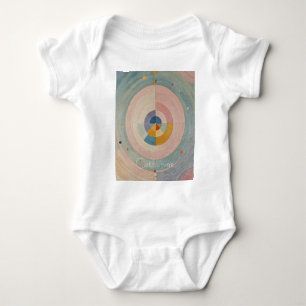 Pastel Prism: Rainbow Color Wheels Baby Strampler
