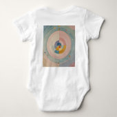 Pastel Prism: Rainbow Color Wheels Baby Strampler (Rückseite)