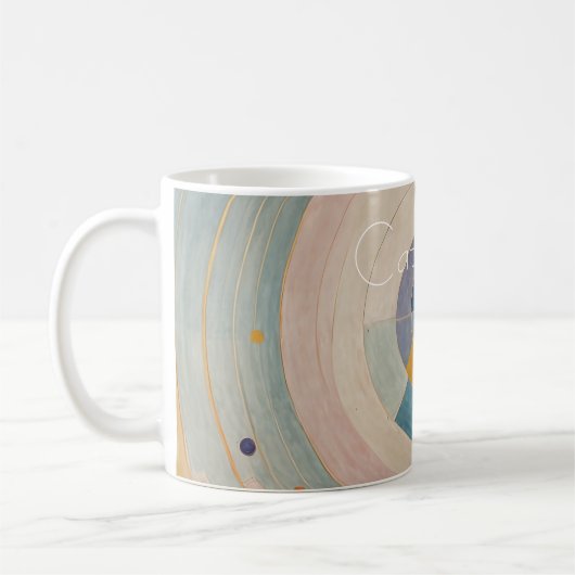 Pastel Prism: Rainbow Color Wheels Kaffeetasse (Links)