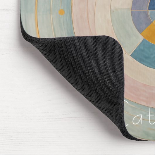 Pastel Prism: Rainbow Color Wheels Mousepad (Ecke)