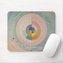 Pastel Prism: Rainbow Color Wheels Mousepad