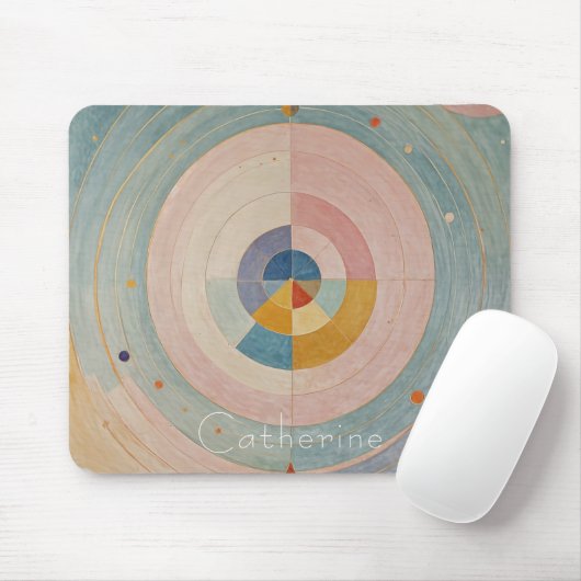 Pastel Prism: Rainbow Color Wheels Mousepad (Mit Mouse)