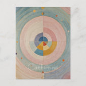 Pastel Prism: Rainbow Color Wheels Postkarte (Vorderseite)