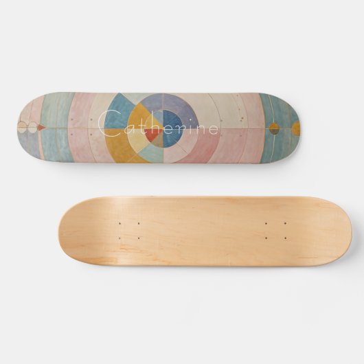Pastel Prism: Rainbow Color Wheels Skateboard (Horizontal)