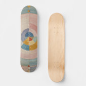Pastel Prism: Rainbow Color Wheels Skateboard (Vorderseite)