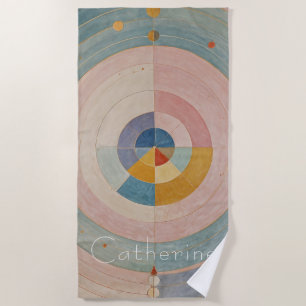 Pastel Prism: Rainbow Color Wheels Strandtuch