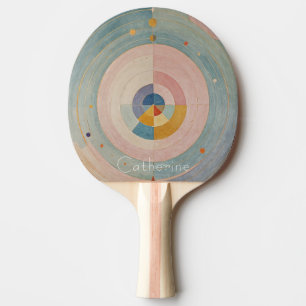 Pastel Prism: Rainbow Color Wheels Tischtennis Schläger