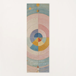 Pastel Prism: Rainbow Color Wheels Yogamatte