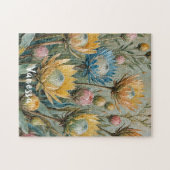 Pastel Protea Traumhaft: Elegante Blumen Puzzle (Horizontal)