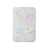 Pastel Psychedelic, gestanztes Glas Abstrakt Badematte (Vorderseite Vertikal)