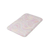 Pastel Psychedelic, gestanztes Glas Abstrakt Badematte (Schrägansicht)