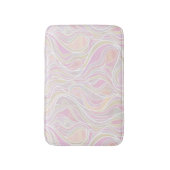 Pastel Psychedelic, gestanztes Glas Abstrakt Badematte (Vorderseite Vertikal)
