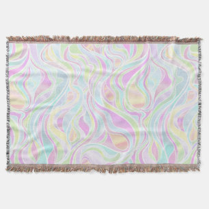 Pastel Psychedelic, gestanztes Glas Abstrakt Decke