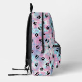 Pastel Pulver Pink Aqua Shibori Muster Niedlich Bedruckter Rucksack (Links)