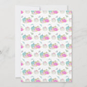 Pastel Pumpkin Confetti Geburtstagspartei Einladung (Rückseite)