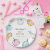 Pastel Pumpkin Gender Neutral Fall Baby Dusche Pappteller (Party)