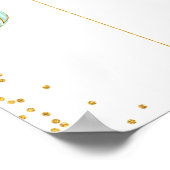 Pastel Pumpkin Gender Reveal Voting Board Poster (Ecke)