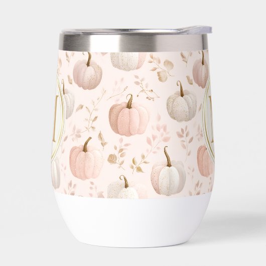 Pastel Pumpkin Monogram - Personalisiert Initial (Links)