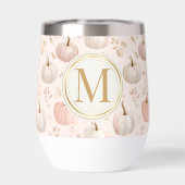 Pastel Pumpkin Monogram - Personalisiert Initial (Rückseite)