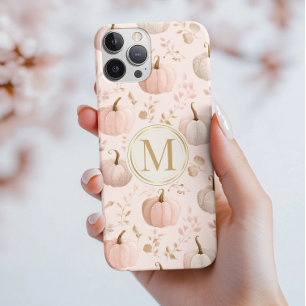 Pastel Pumpkin Monogram - Personalisiert Initial Case-Mate iPhone Hülle