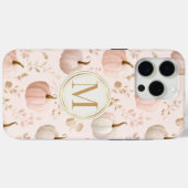 Pastel Pumpkin Monogram - Personalisiert Initial Case-Mate iPhone Hülle (Rückseite (Horizontal))