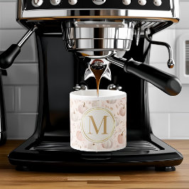 Pastel Pumpkin Monogram - Personalisiert Initial Espressotasse