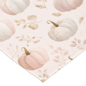 Pastel Pumpkin Monogram - Personalisiert Initial Kurzer Tischläufer (Ecke)