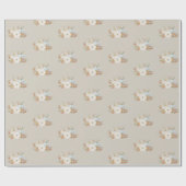 Pastel Pumpkin Pattern Geschenkpapier (Flach)