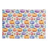 Pastel Pumpkin Pattern Pillowcase Set Kissenbezug (Rückseite-Links)