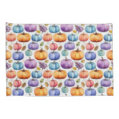 Pastel Pumpkin Pattern Pillowcase Set Kissenbezug (Rückseite-Rechts)