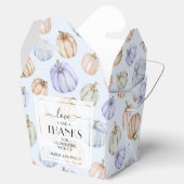 Pastel Pumpkins Blue Boy Baby Dusche Geschenkschachtel (Geöffnet)