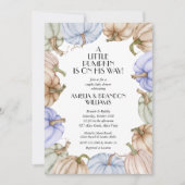 Pastel Pumpkins Boy Baby Shower Einladungen (Vorderseite)