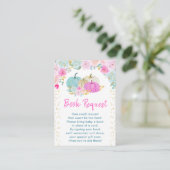 Pastel Pumpkins Floral Book Request Begleitkarte (Stehend Vorderseite)