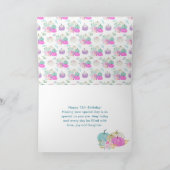 Pastel Pumpkins Floral Happy Birthday Karte (Innenseite)